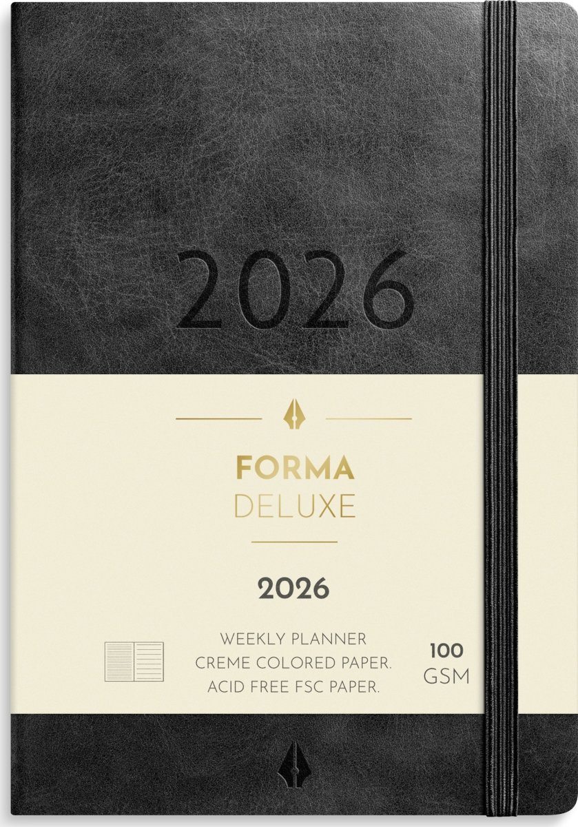 Mayland 2026 Forma Deluxe Ugekalender, A6, sort