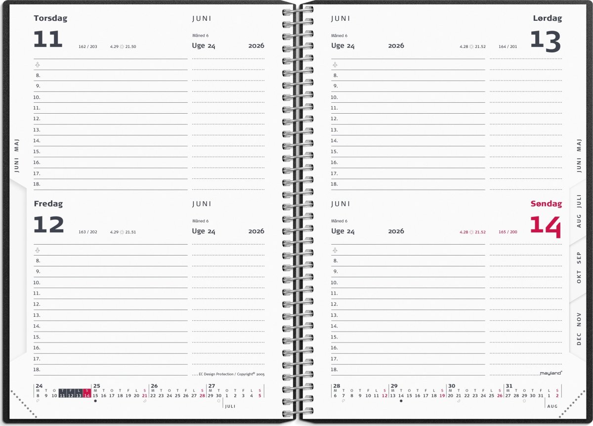 Mayland 2026 2-dages kalender