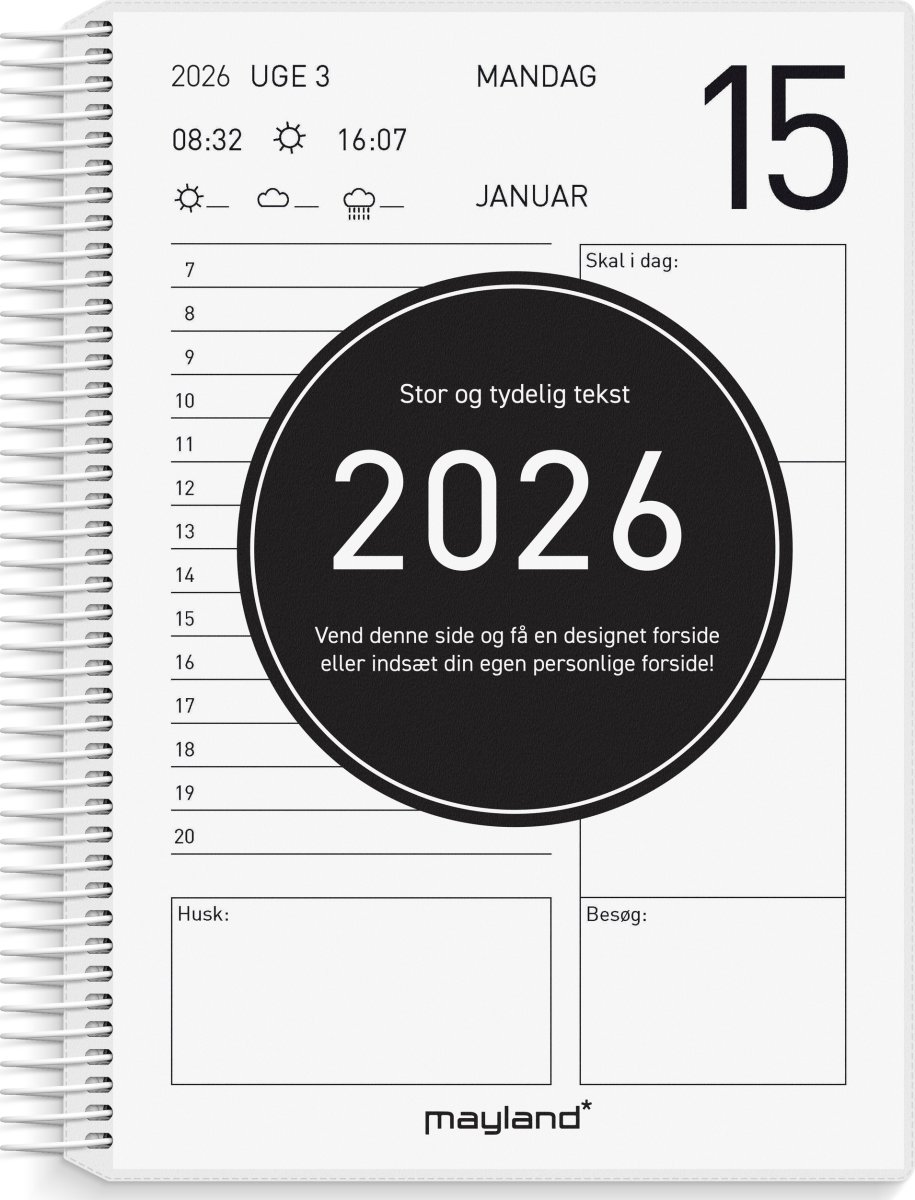 Mayland 2026 Kalender, Senior