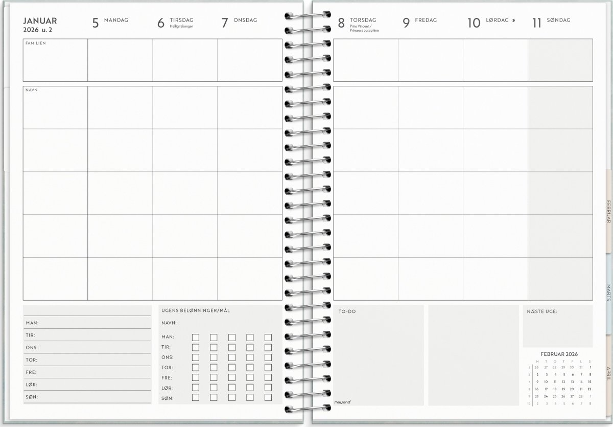 Mayland 2026 Kalender, Life Organizer Family Pla.