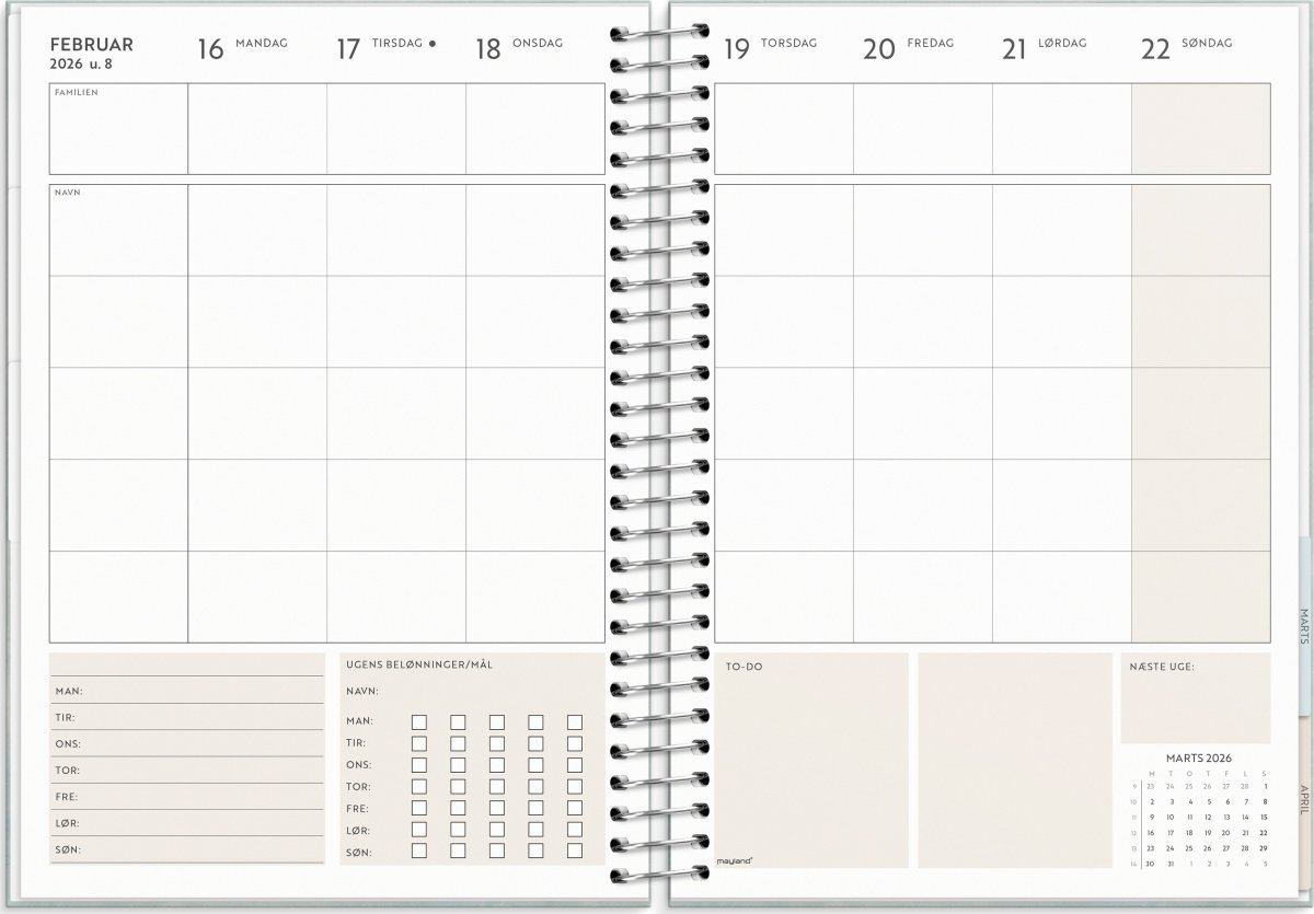 Mayland 2026 Kalender, Life Organizer Family Pla.