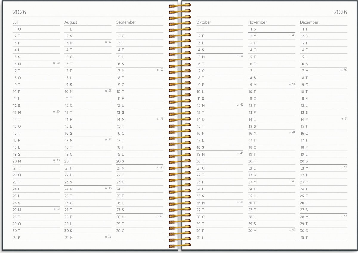Mayland 2026 Kalender, Organizer & Notes