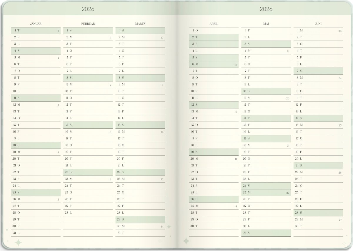 Mayland 2026 Kalender, Life Planner Dream & Do