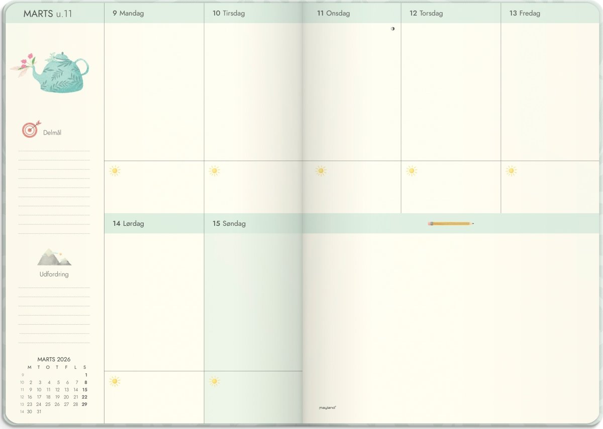 Mayland 2026 Kalender, Life Planner Dream & Do