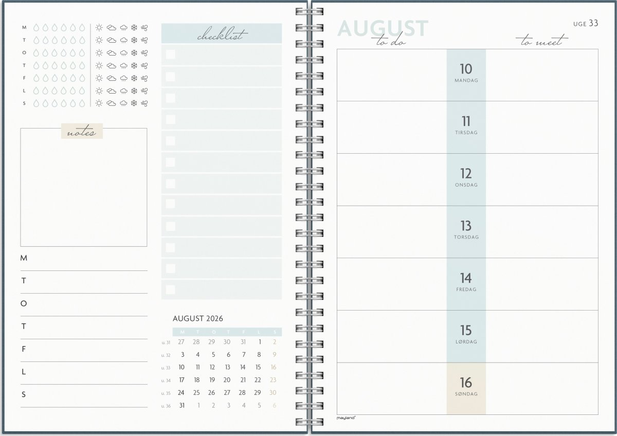 Mayland 2026 Kalender, Life Planner To Do