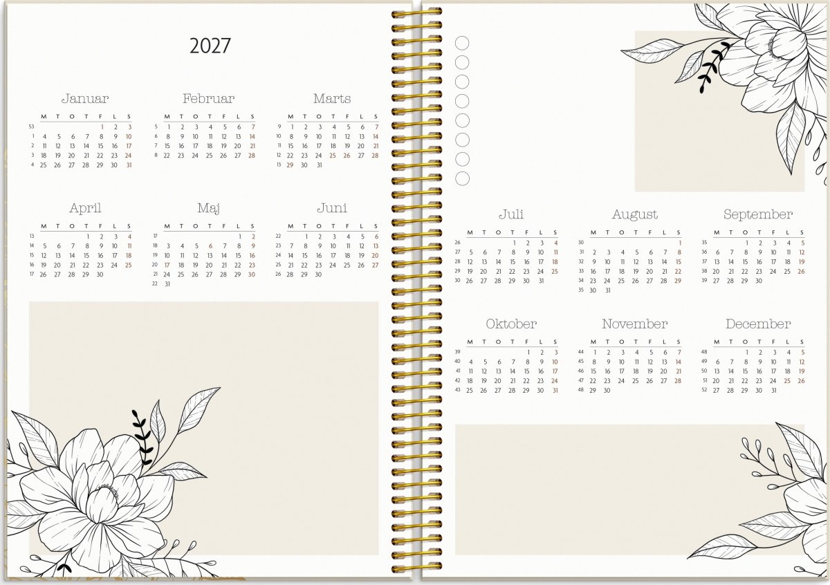 Mayland 2026 Kalender, Life Planner Bloom