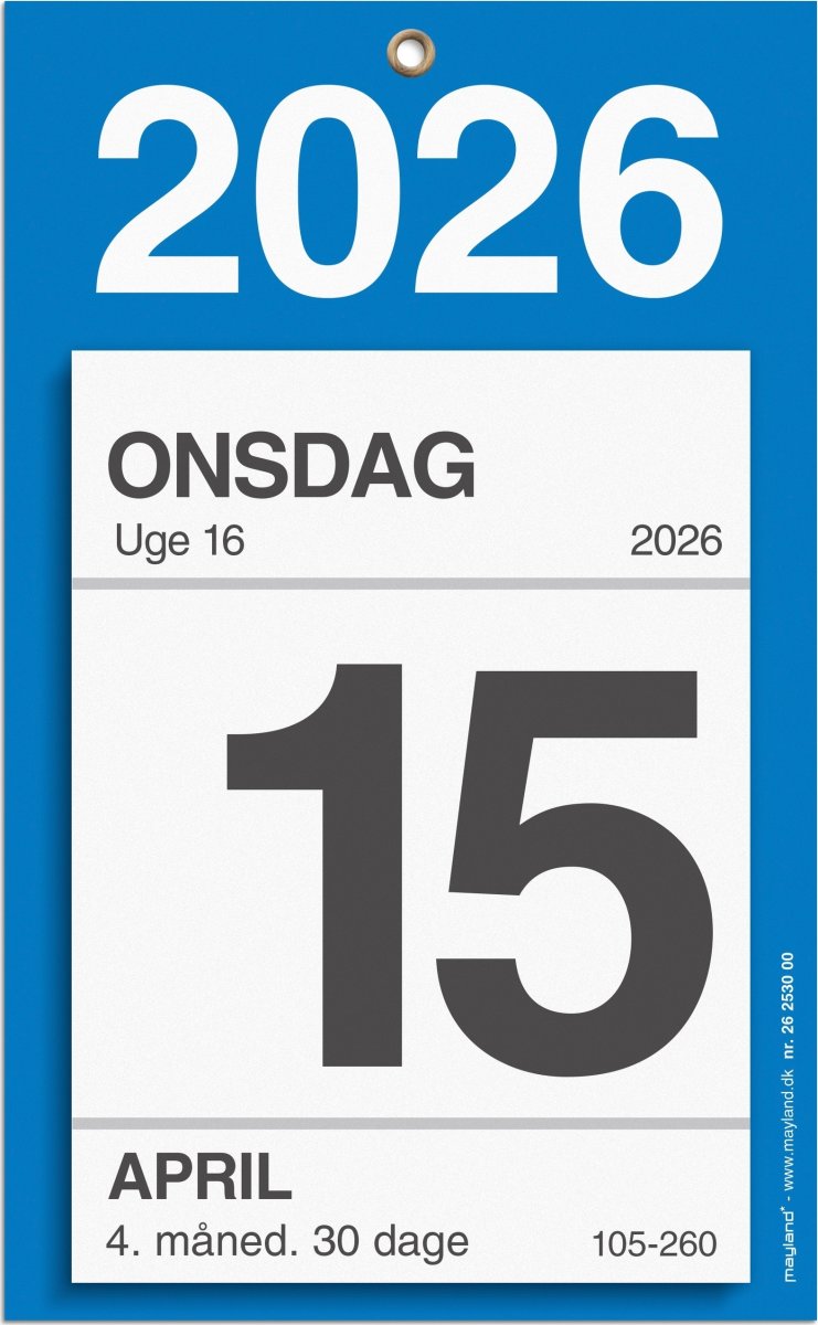Mayland 2026 Kontor afrivningskalender
