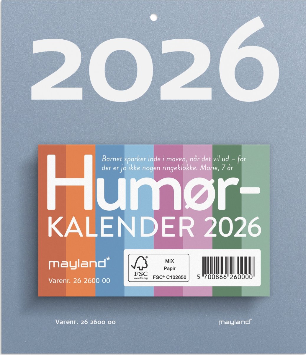 Mayland 2026 Afrivningskalender Humør