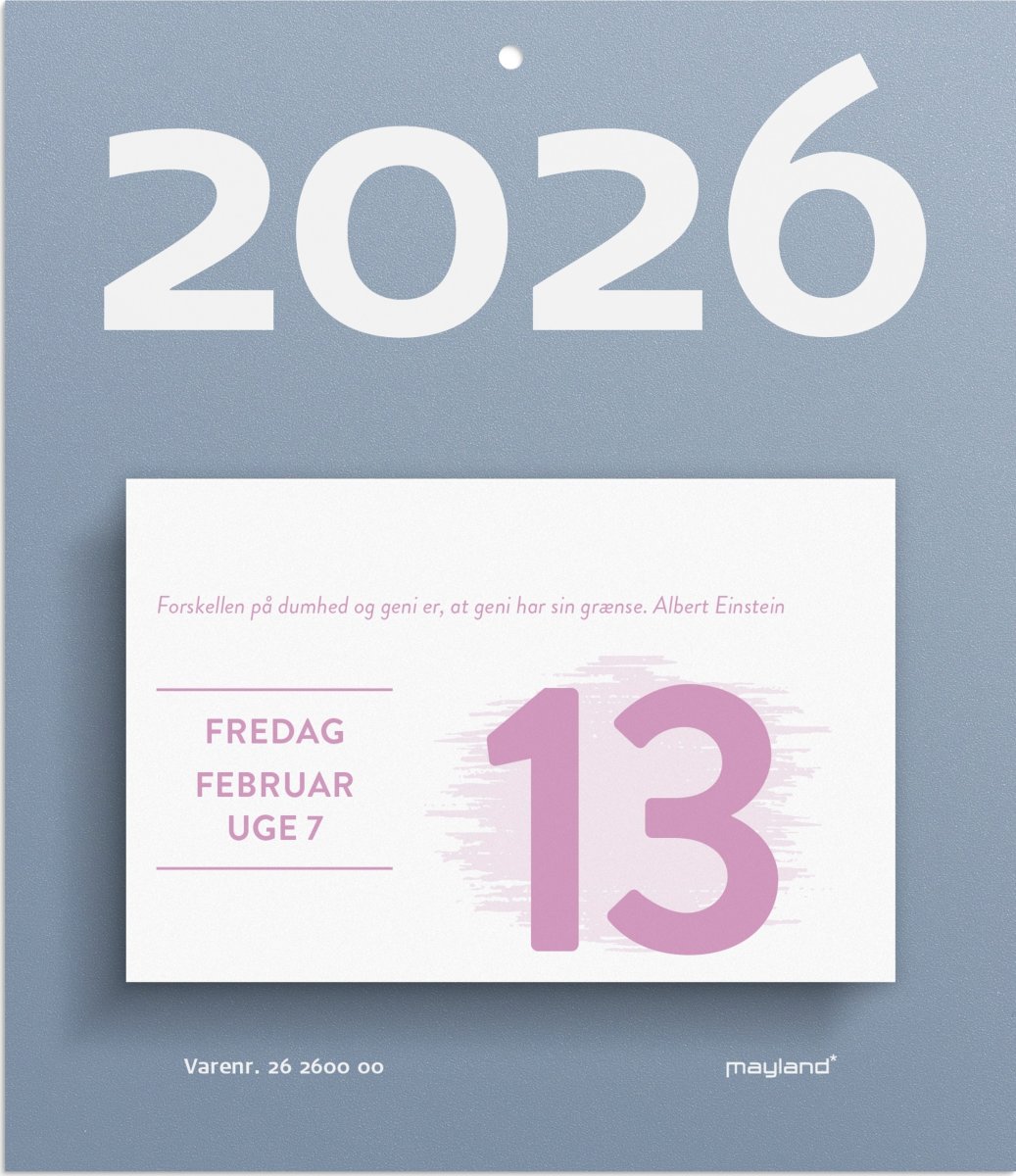Mayland 2026 Afrivningskalender Humør