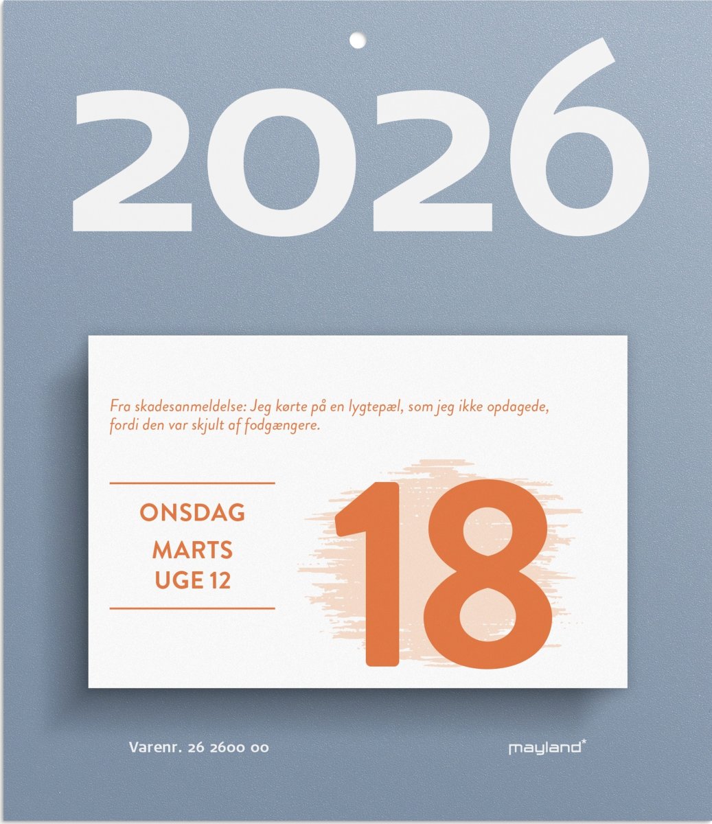 Mayland 2026 Afrivningskalender Humør