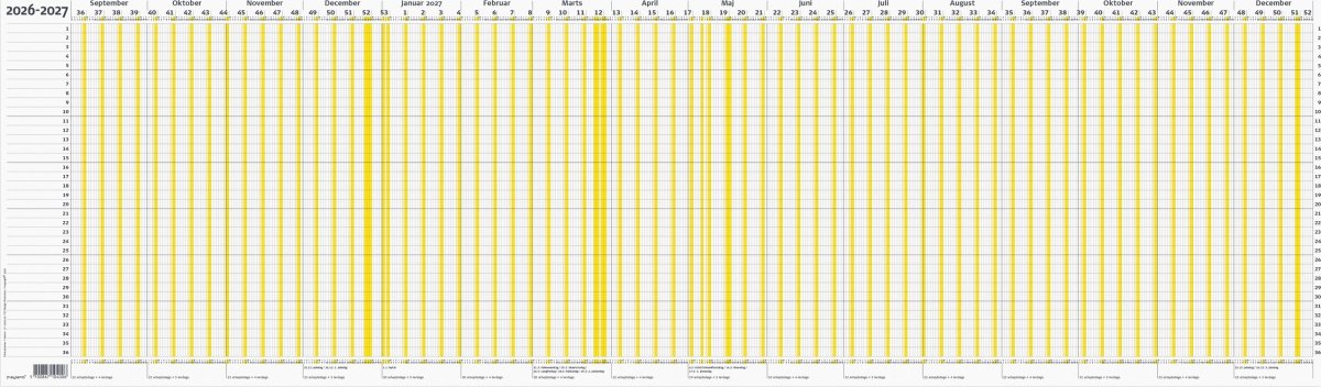 Mayland 2026/2027 Ferie Planner