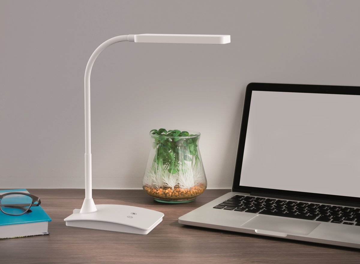 NAGA Pearly LED skrivebordslampe, hvid