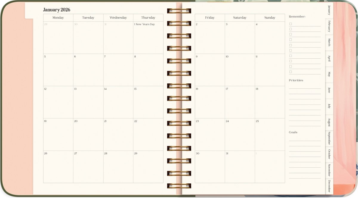 Mayland 2026 Kalender, Life Planner Decor