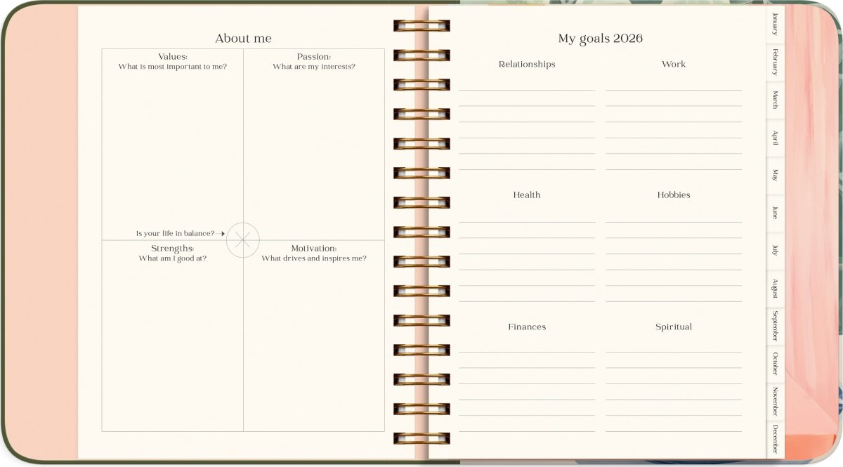 Mayland 2026 Kalender, Life Planner Decor