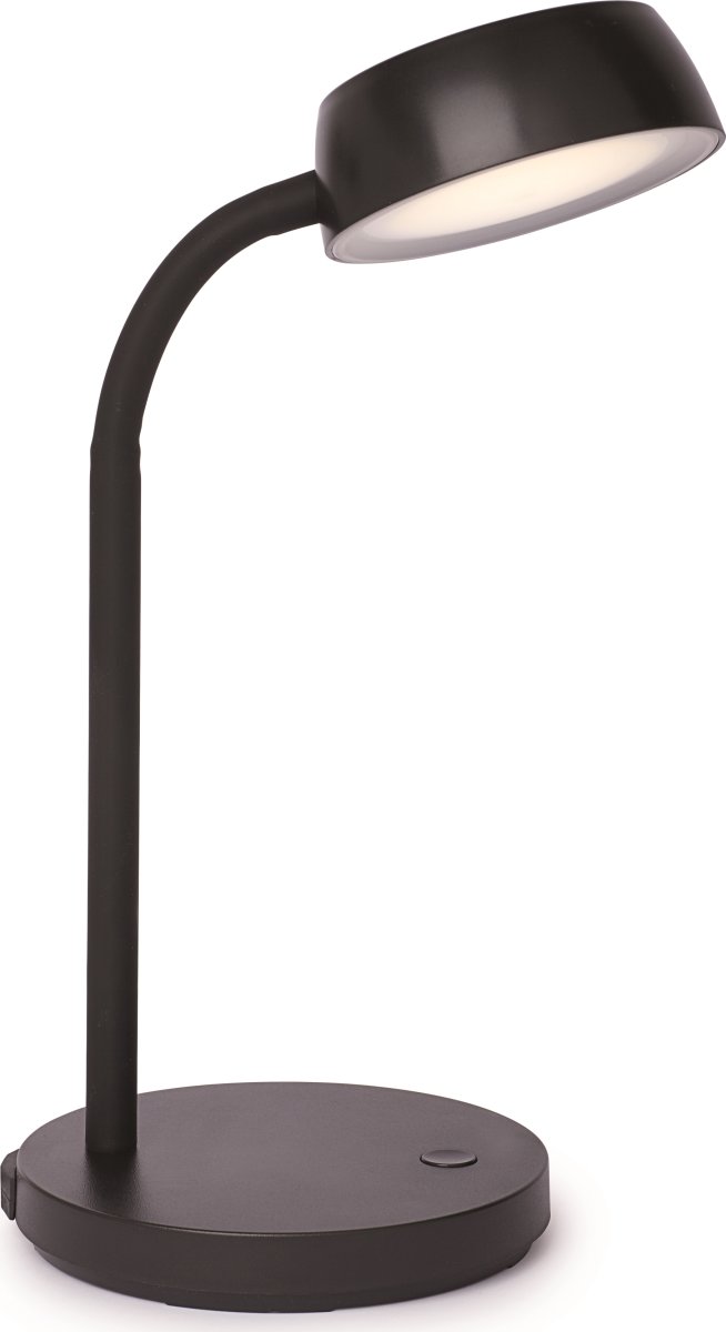 NAGA Abby LED skrivebordslampe, sort