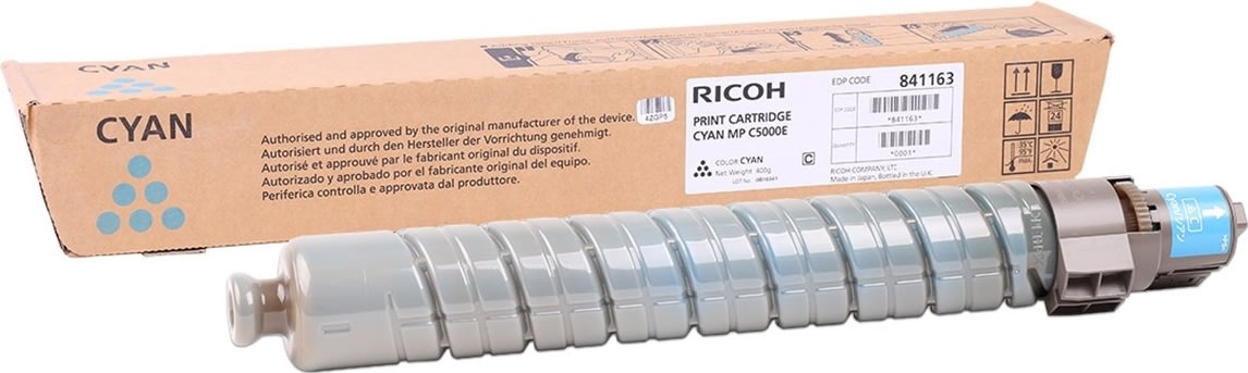 Ricoh 841163 lasertoner, blå, 17000s