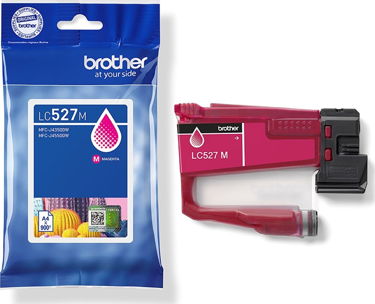 Brother LC527M blækpatron, magenta, 900 sider