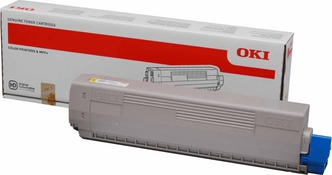 OKI 44643001 lasertoner, gul, 7300s