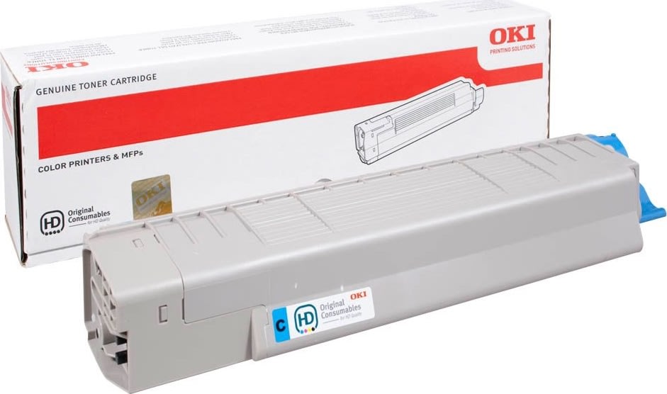 OKI 44643003 lasertoner, blå, 7300s