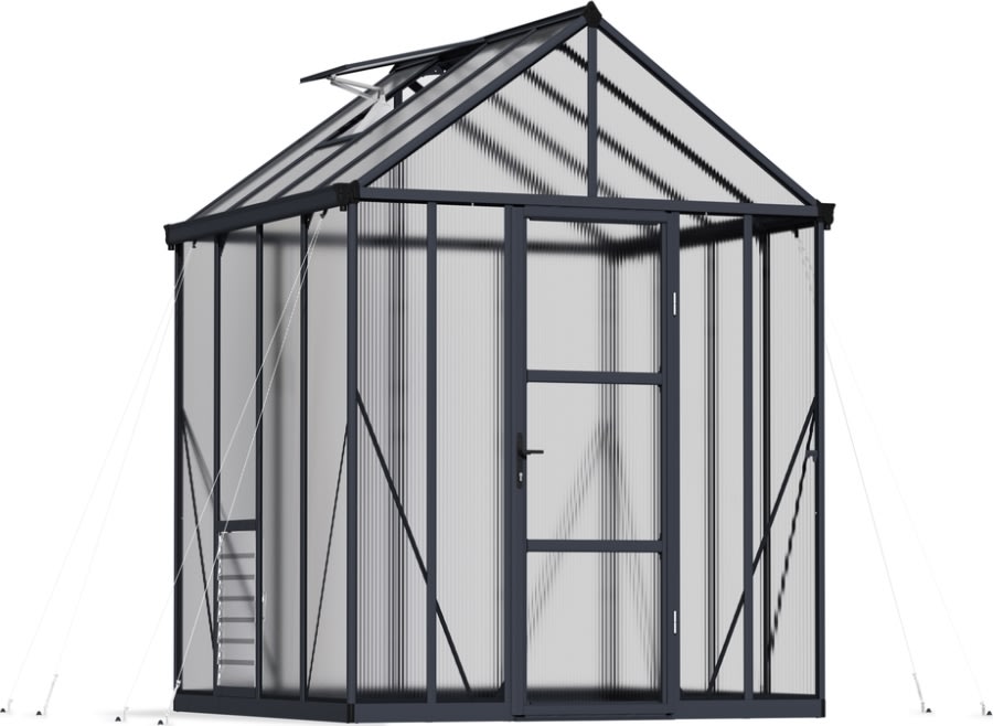 Palram Canopia Glory Drivhus, 6,2 m2, grå