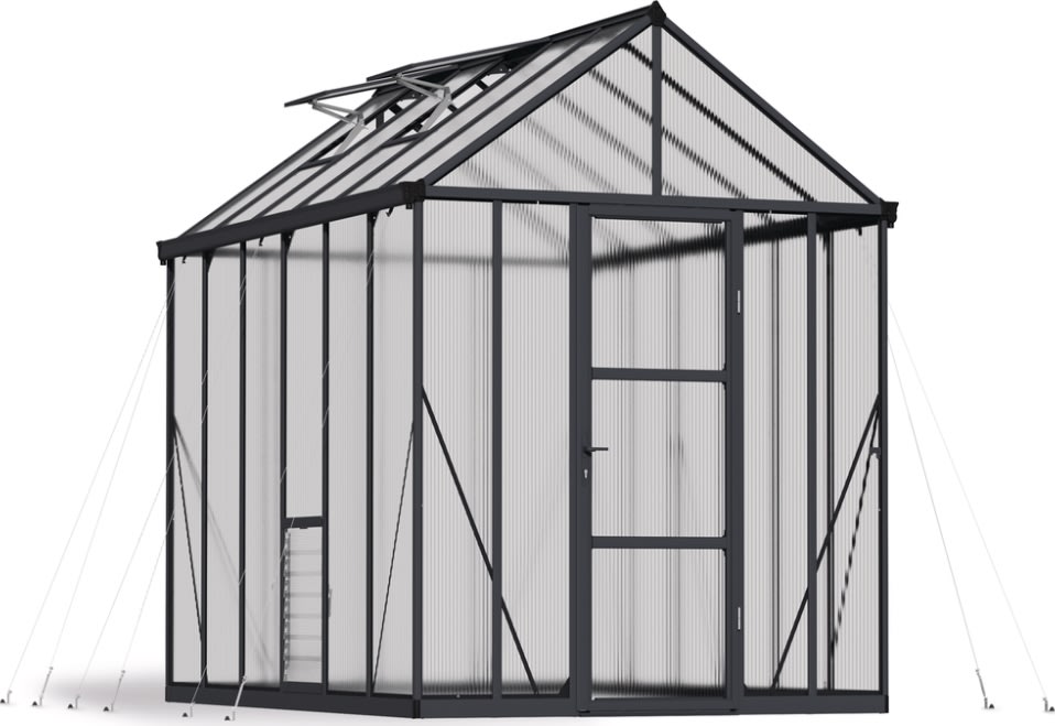 Palram Canopia Glory Drivhus, 9,2 m2, grå