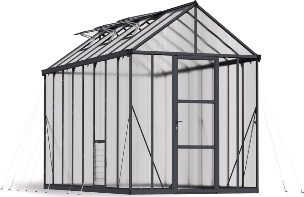 Palram Canopia Glory Drivhus, 12,2 m2, grå