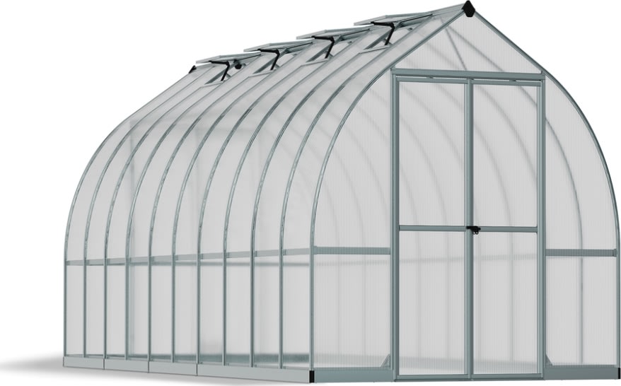 Palram Canopia Bella Drivhus, 14,7 m2, sølv