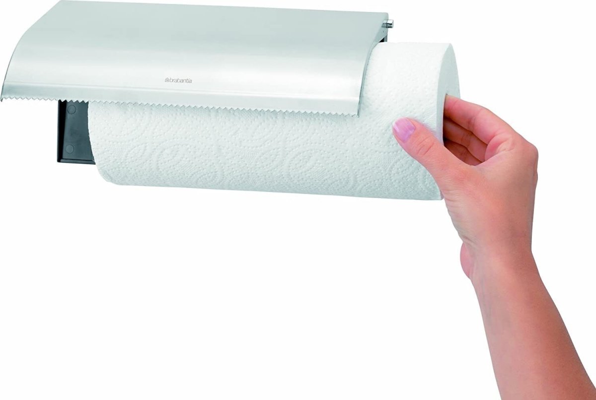 Brabantia Køkkenrulleholder, Vægmont., Mat stål