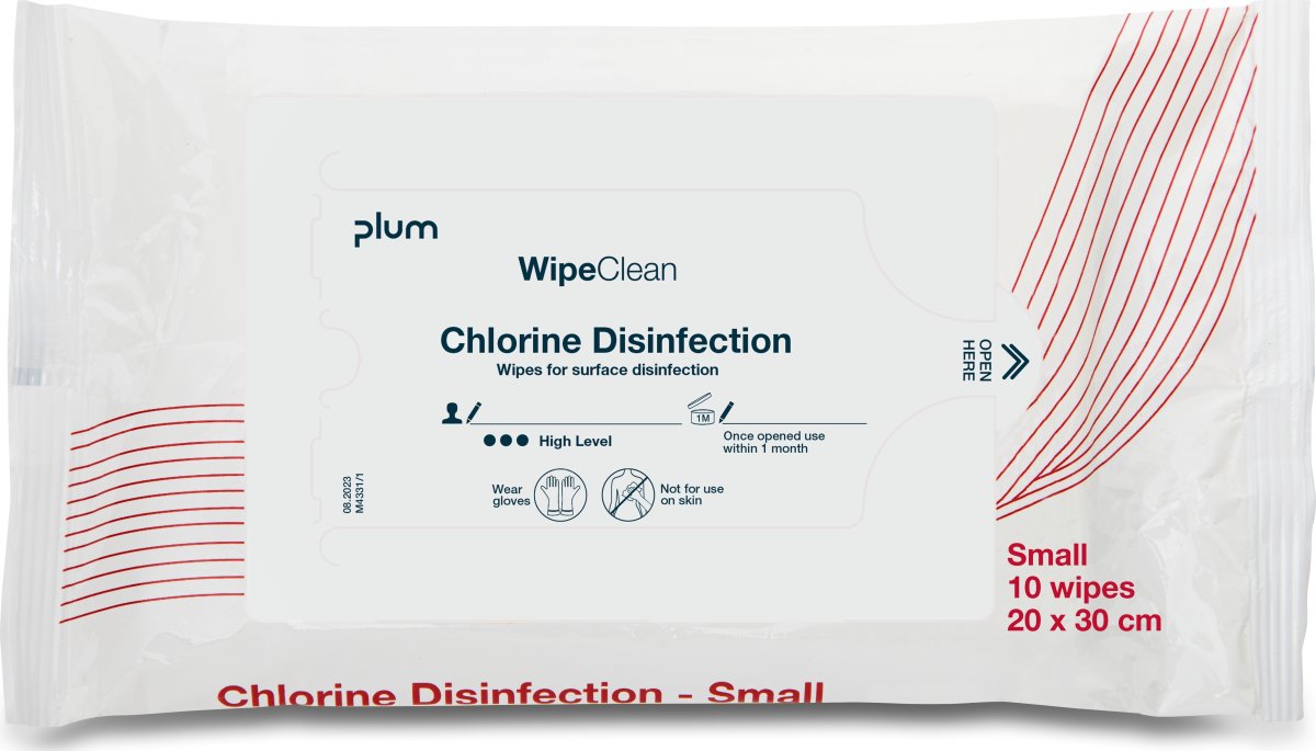 WipeClean Chlorine Disinfection Small | 10 klude