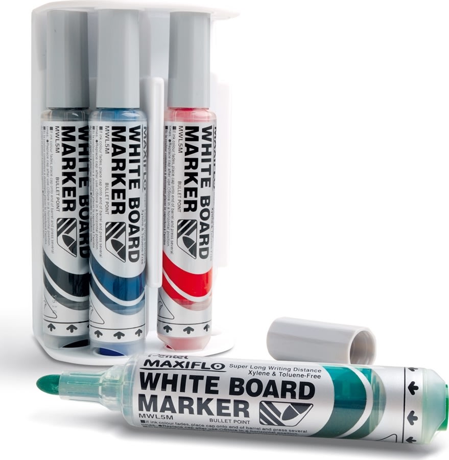 Pentel Maxiflo Magnetisk visker m. 4 markere