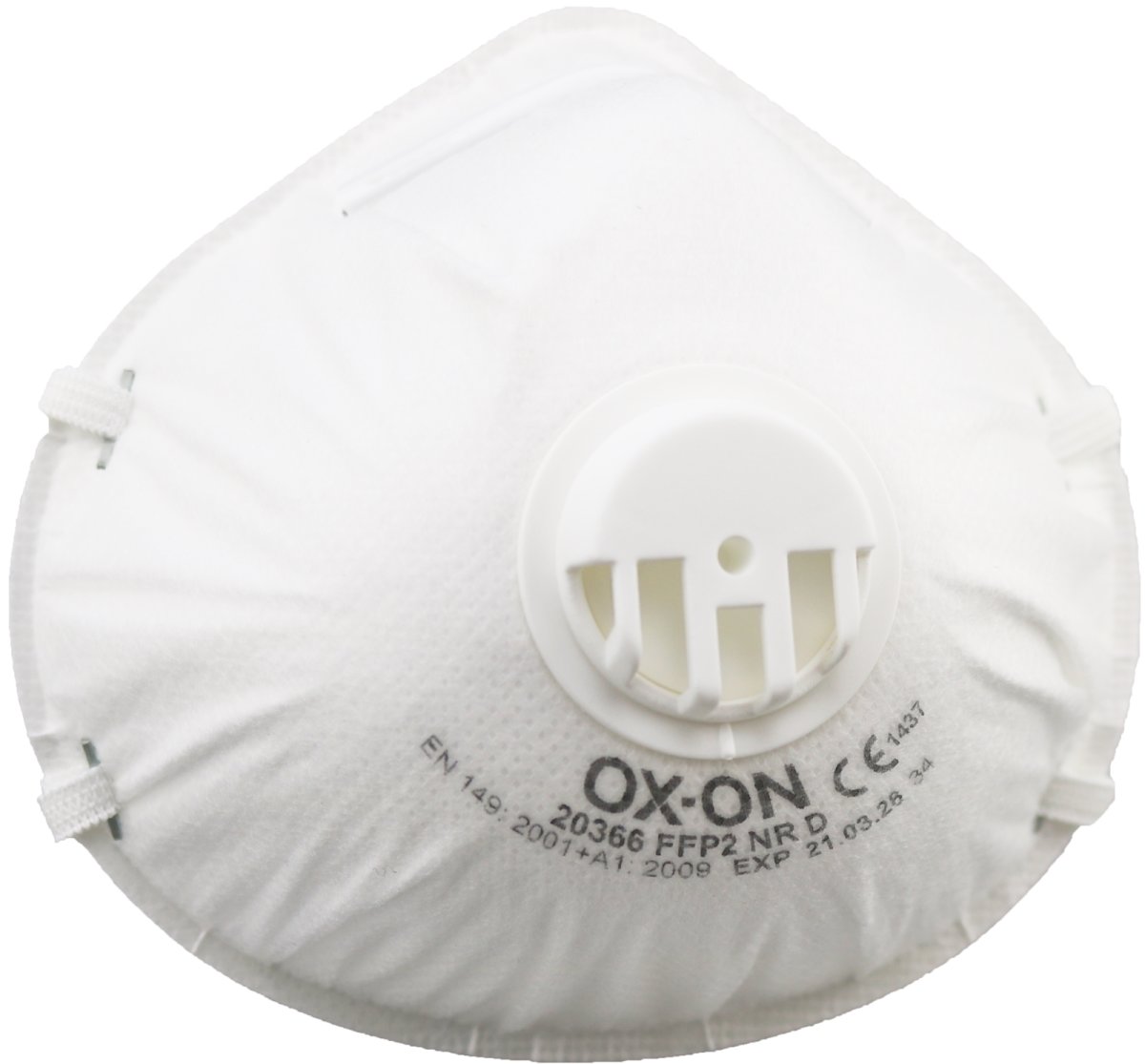 OX-ON Støvmaske Basic FFP2 NR D m/ventil, 20 stk.