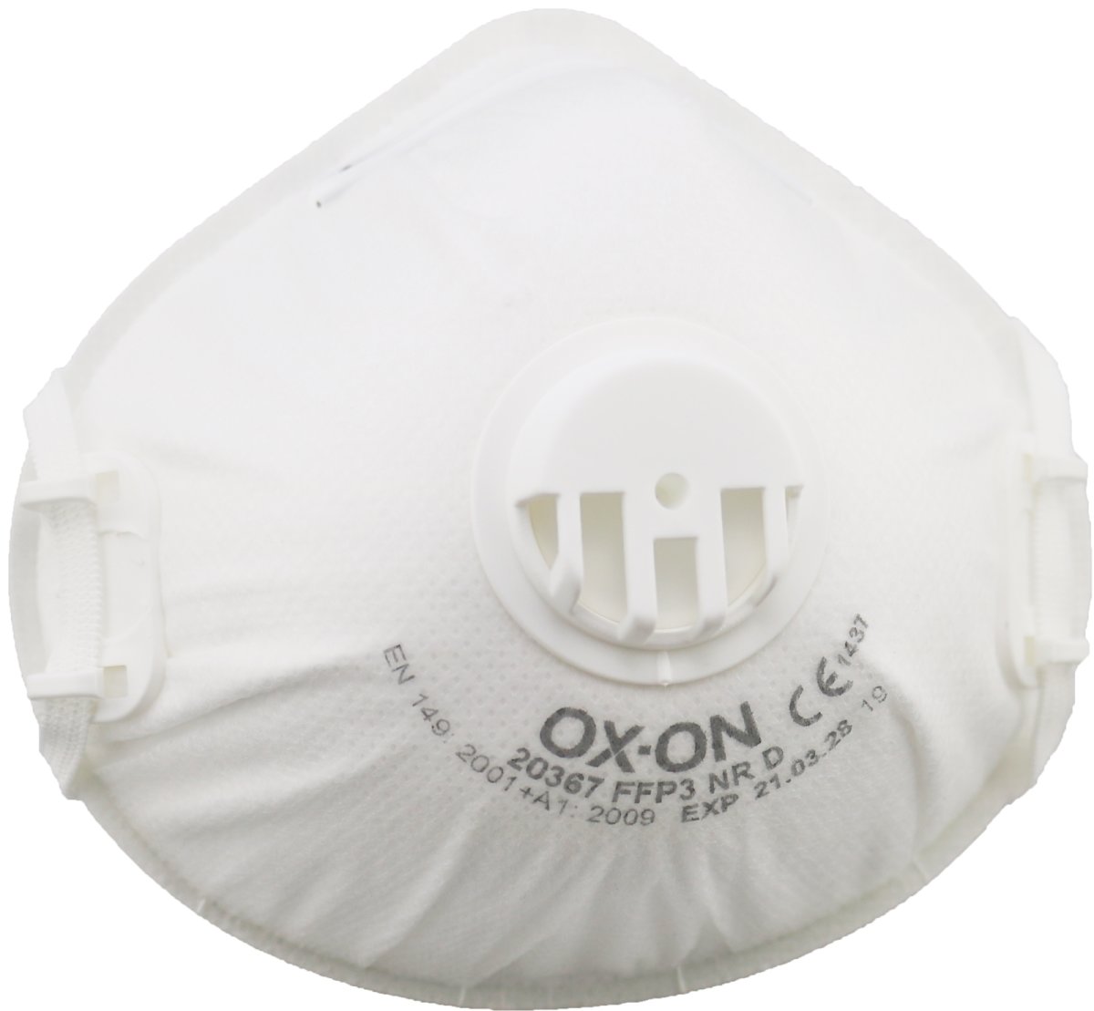 OX-ON Støvmaske Basic FFP3 NR D m/ventil, 10 stk.