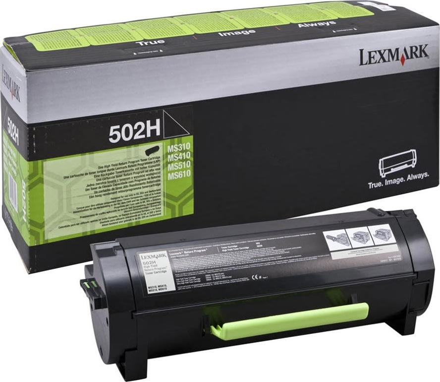 Lexmark 502H toner sort, 5000 s