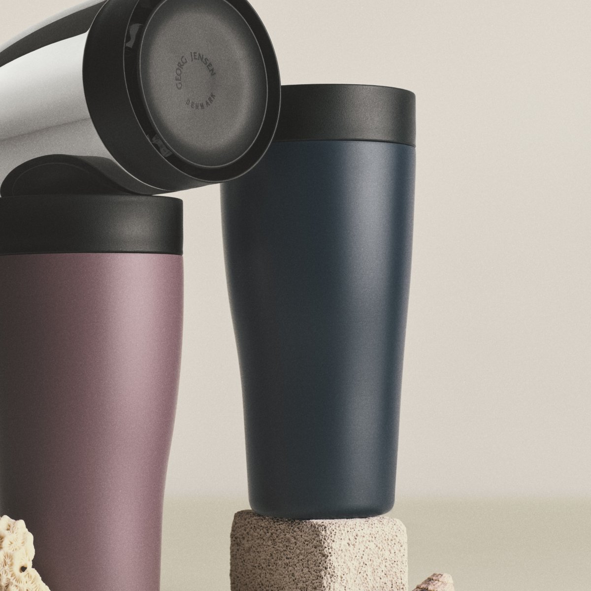 Georg Jensen Sky Termokop H19 cm, blå