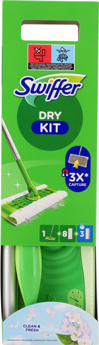 Swiffer Gulvmoppe Starter Kit, tør-/vådrengøring