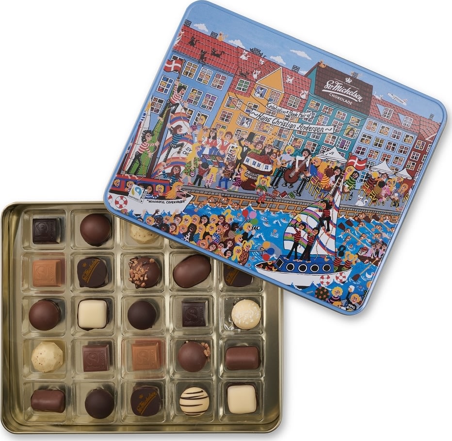 Sv. Michelsen Kunstdåse m/dessertchokolade, 250 g