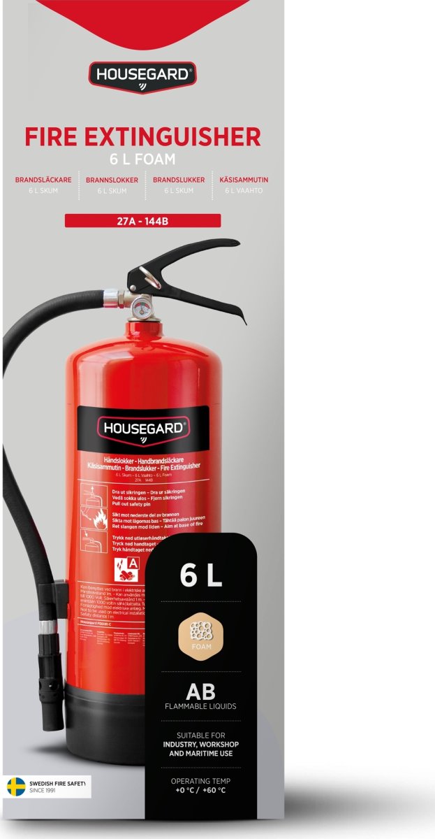 Housegard Skumslukker | 6 Liter | Rød