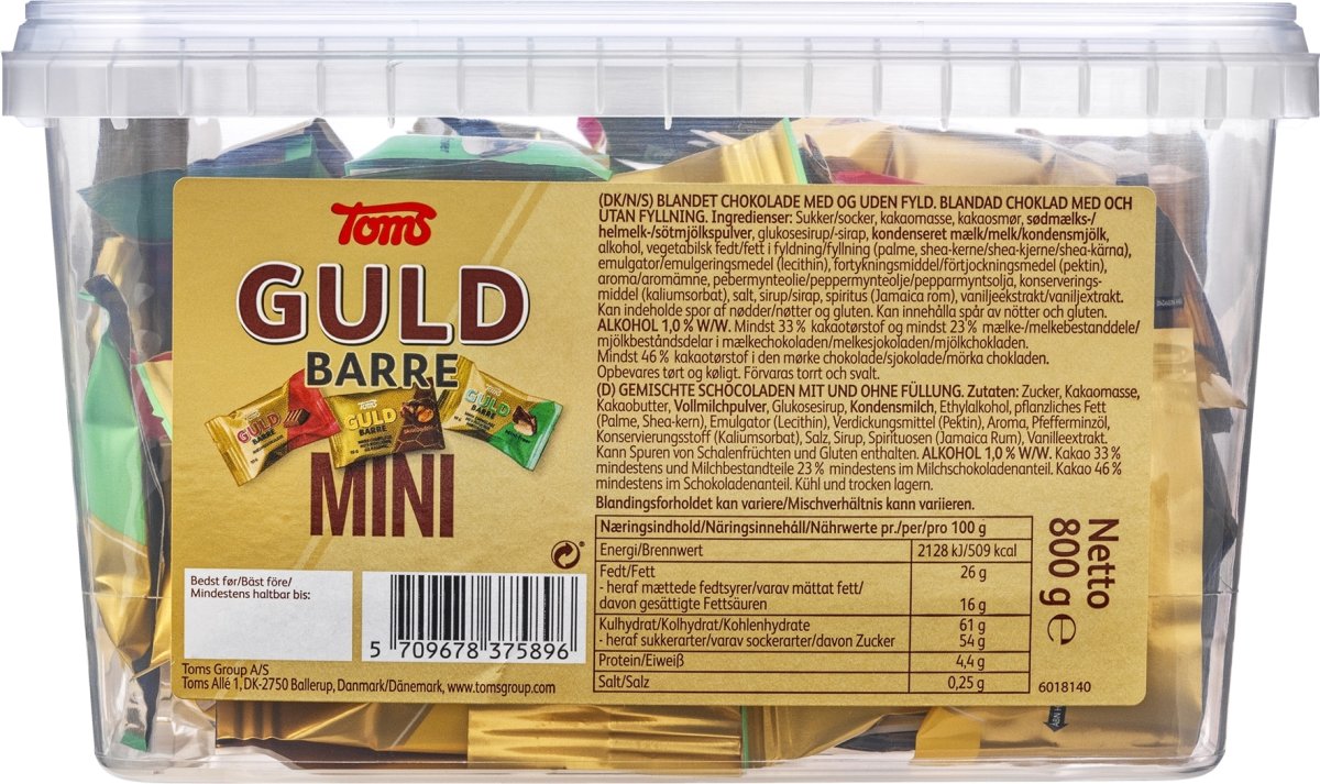 Toms Guld Barre Mini Mix, 800 g
