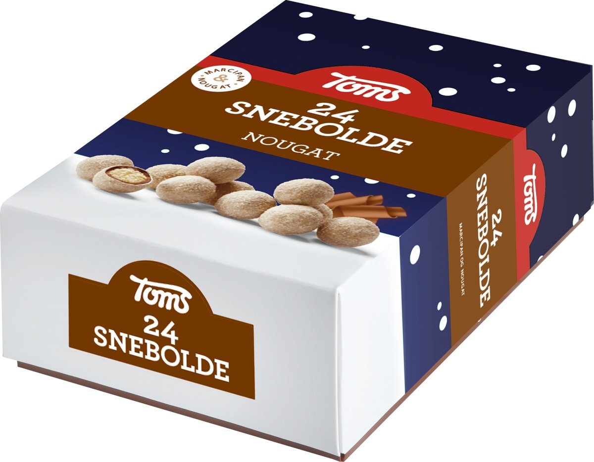 Toms Snebolde med nougat, 24 stk.