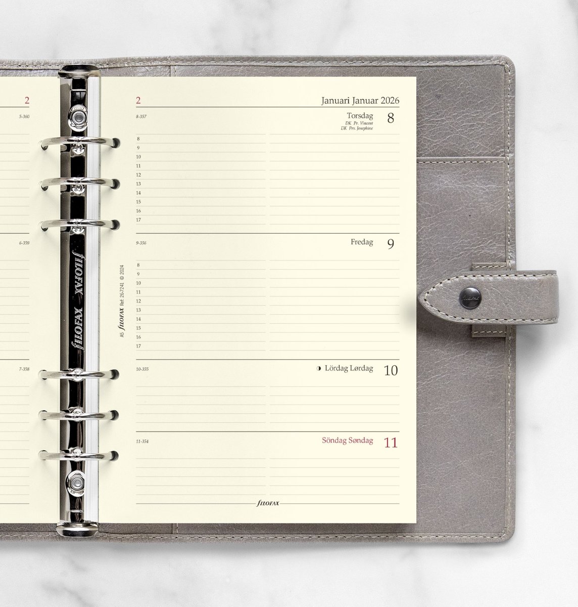 Filofax 2026 Refill | A5 | Uge