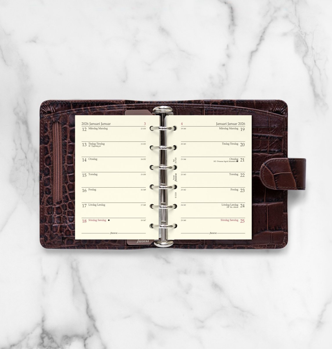 Filofax 2026 Refill | Pocket | Uge