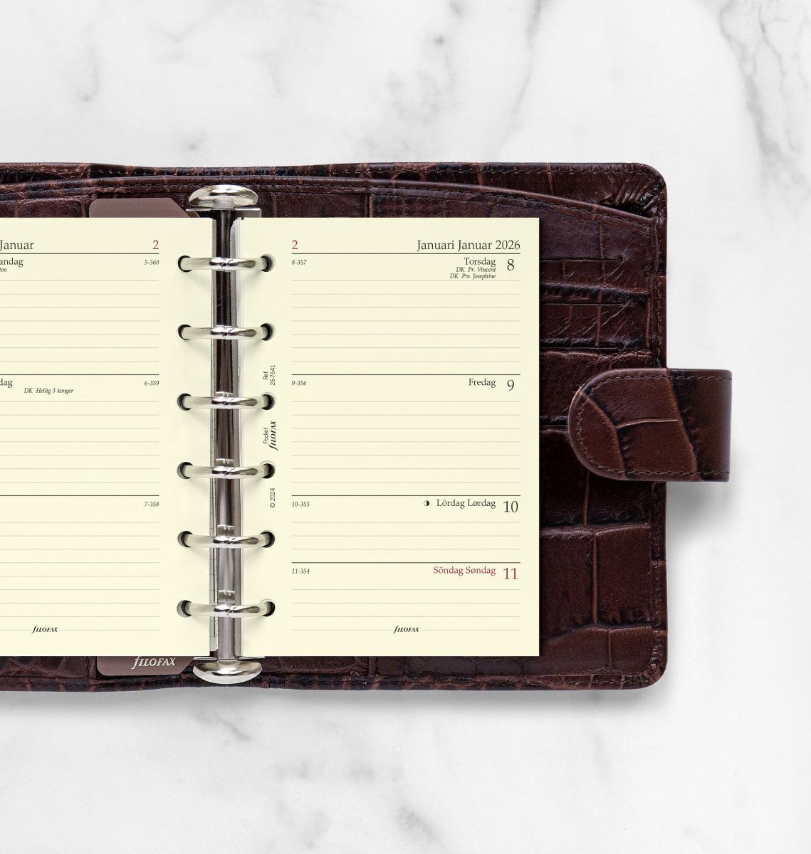 Filofax 2026 Refill | Pocket | Uge