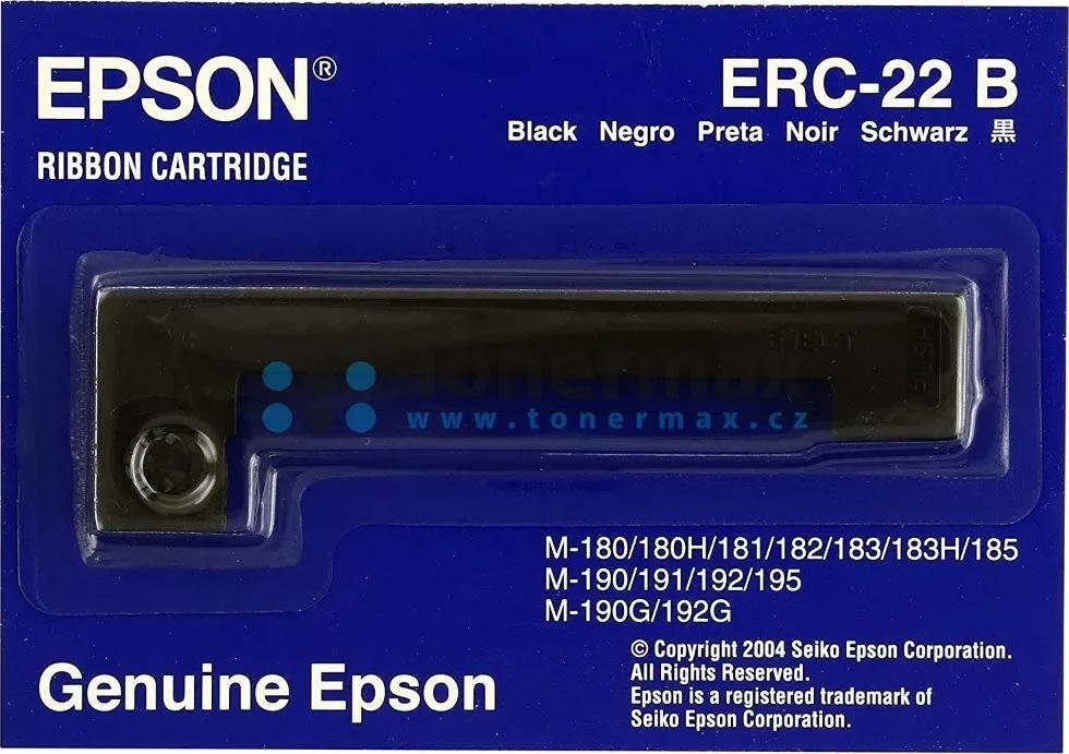 Epson ERC-22B farvebånd, sort