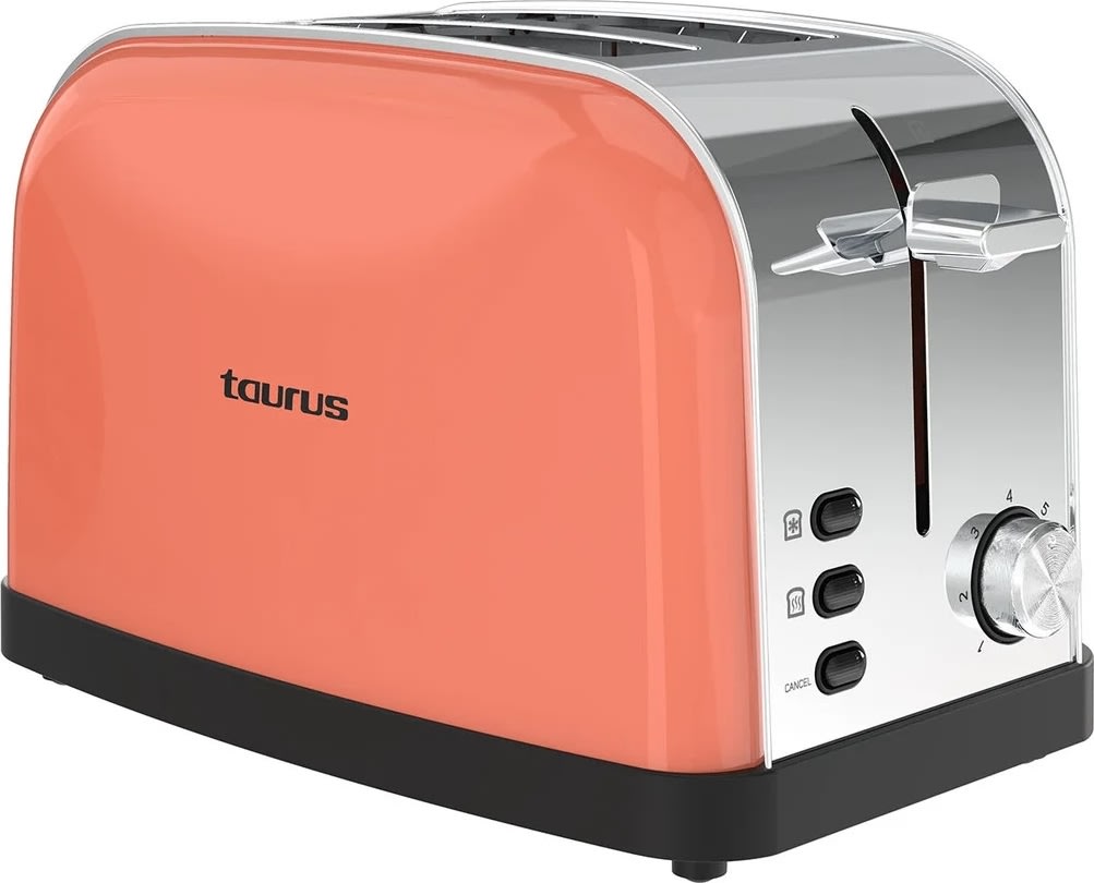 Taurus Brødrister Vintage 2 Skiver Coral