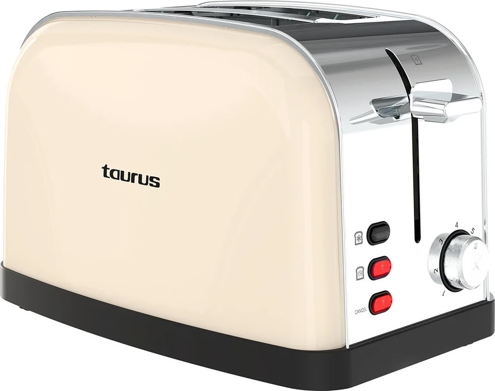 Taurus Brødrister Vintage 2 Skiver, Cream