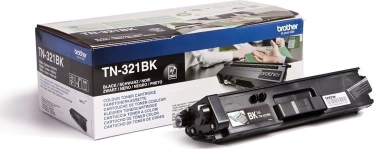 Brother TN321BK lasertoner, sort, 2500 s.
