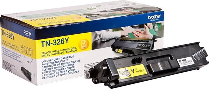 Brother TN326Y Lasertoner, gul, 3500 s.