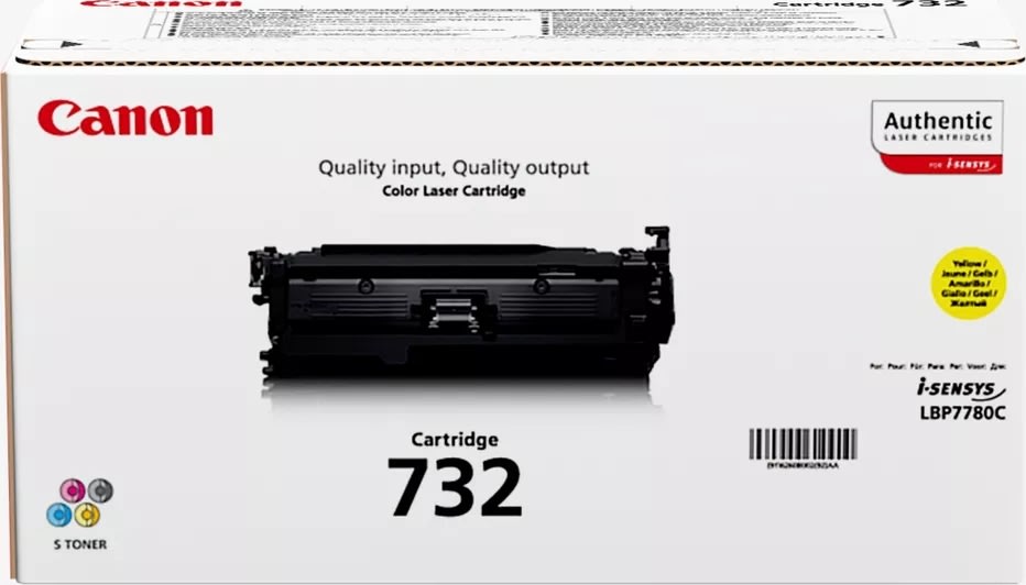 Canon 732Y/6260B002 Lasertoner, gul, 6400 s.
