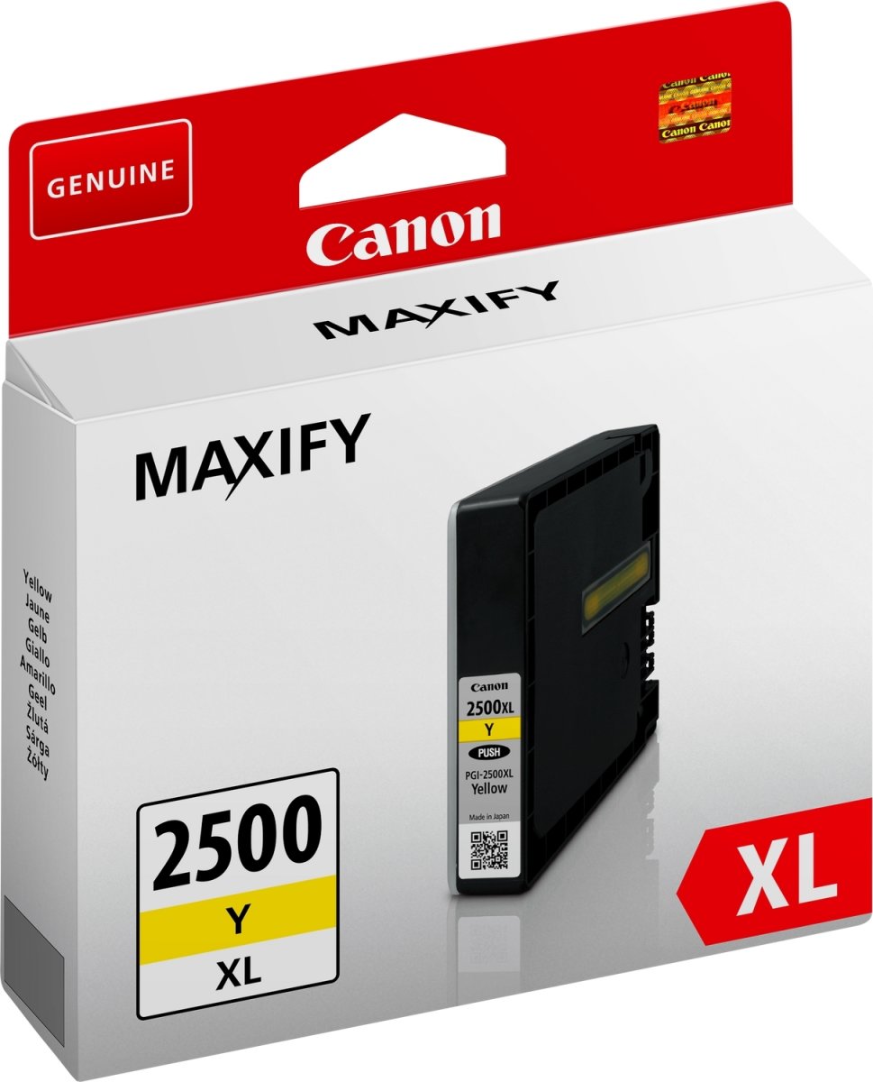 Canon PGI-2500XL Maxify blækpatron, gul