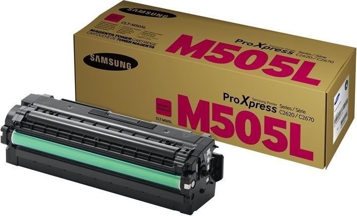 Samsung CLT-M505L/ELS lasertoner, rød, 3500s.